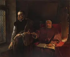 The Last Moments of Count Egmont (Count Egmont Before His Death), 1848. Creator: Louis Gallait