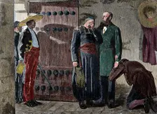 The last moments of Emperor Maximilian I, 1885. Creator: L Babbage