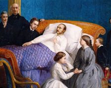 The last moments of HRH the Prince Consort, c1861. Creator: Le Port