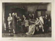 The Last Moments of Mozart, 1888. Creator: Armand Mathey