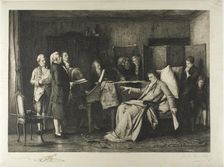 The Last Moments of Mozart, 1888. Creator: Armand Mathey