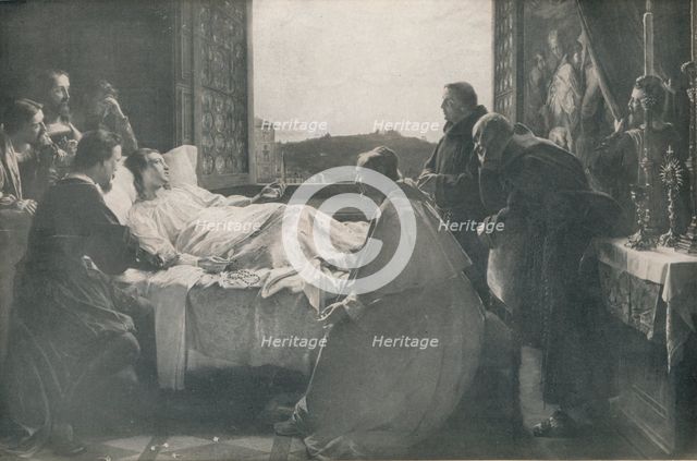 'The Last Moments of Raphael', 1866, (1917). Artist: Henry Nelson O'Neil.
