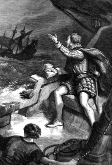 The last moments of Sir Humphrey Gilbert, 1583 (c1880)