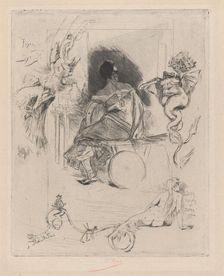 The Last Maja, second half 19th century. Creator: Félicien Rops