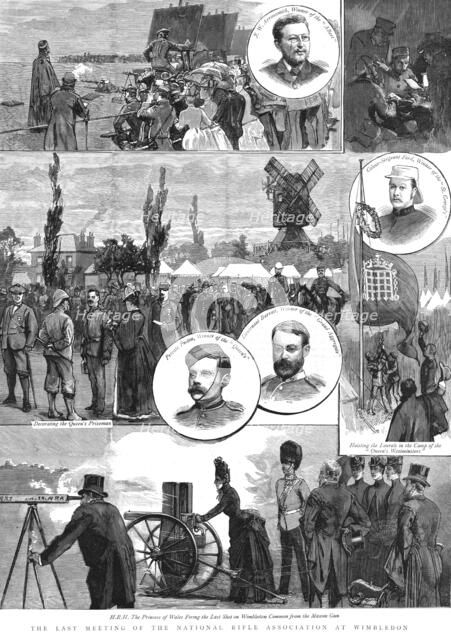 ''The Last Meeting of the National Rifle Association at Wimbledon', 1888. Creator: Unknown.
