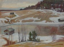The Last Snow, 1919. Creator: Vaino Hamalainen