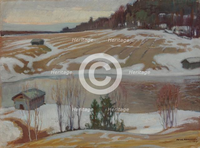 The Last Snow, 1919. Creator: Vaino Hamalainen.