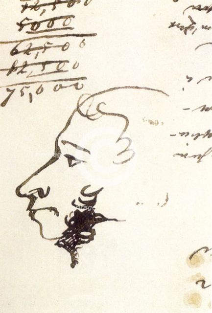 The Last Self-Portrait of Pushkin.