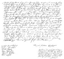 The last sheet of Shakspeare's will, 1864. Creator: Unknown