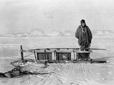 The last sledge from the trek back from the Great Southern Journey 1909