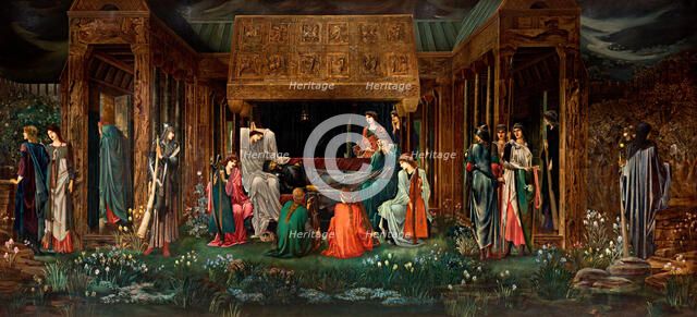 The Last Sleep of King Arthur in Avalon, c1881-1898. Creator: Burne-Jones, Sir Edward Coley (1833-1898).