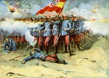 The Last Stand square of Spanish infantry, Spanish-American War, 1898