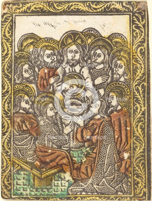 The Last Supper, 1460/1480. Creator: Master of the Borders with the Four Fathers of the Church.