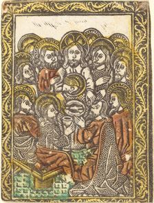 The Last Supper, 1460/1480. Creator: Master of the Borders with the Four Fathers of the Church