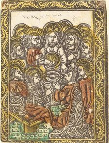 The Last Supper, 1460/1480. Creator: Master of the Borders with the Four Fathers of the Church