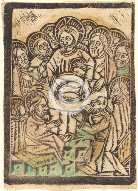 The Last Supper, 1470/1480. Creator: Workshop of the Master of the Aachen Madonna.