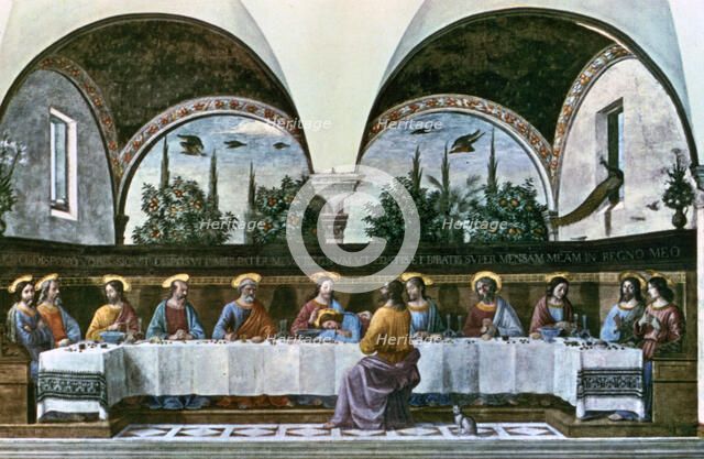 'The Last Supper', 1480.  Artist: Domenico Ghirlandaio
