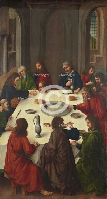 The Last Supper, 1485. Creator: Master of the Virgo inter Virgines.