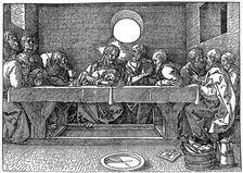 The Last Supper 1523, (1936). Artist: Albrecht Dürer