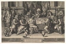 The Last Supper, 1551. Creator: Giorgio Ghisi