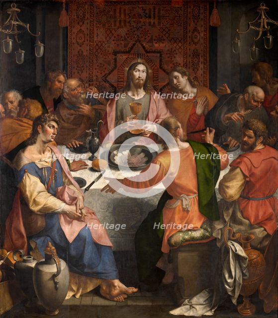 The Last Supper, 1589-1596. Creator: Ambrosius Francken I.