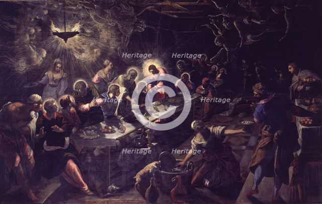 The Last Supper', 1592 - 1594, by Tintoretto.