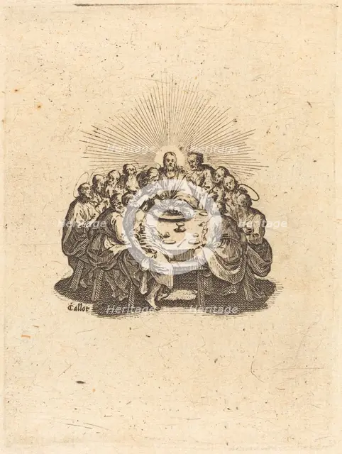 The Last Supper, 1618. Creator: Jacques Callot.