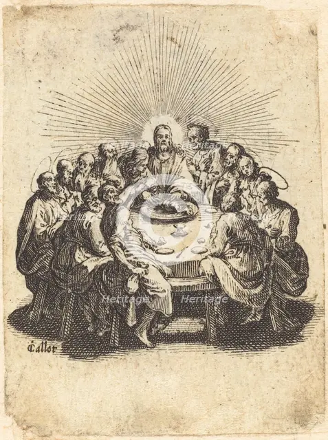 The Last Supper, 1618. Creator: Jacques Callot.