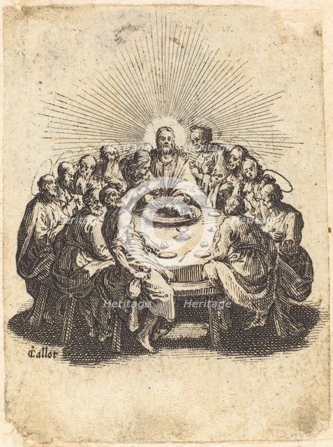 The Last Supper, 1618. Creator: Jacques Callot.