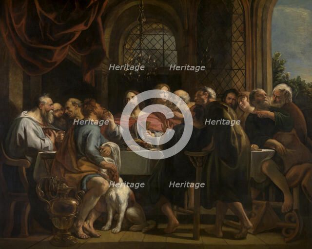 The Last Supper, 1654-1655. Creator: Jacob Jordaens I.