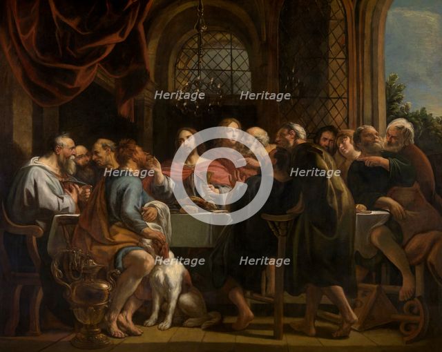 The Last Supper, 1654-1655. Creator: Jordaens, Jacob (1593-1678).