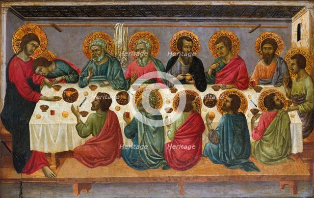 The Last Supper, 1310-1315. Artist: Ugolino di Nerio (ca 1280-1349)