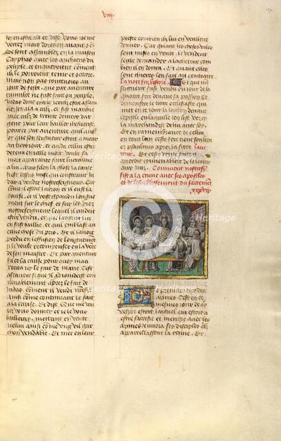 The Last Supper; Miroir Historial, about 1475. Creator: Unknown.