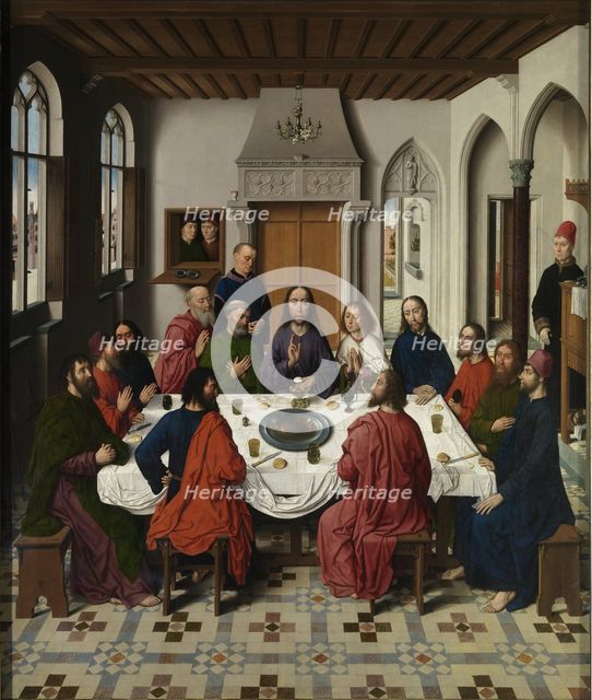 The Last Supper altarpiece (central panel), 1464-1468. Artist: Bouts, Dirk (1410/20-1475)