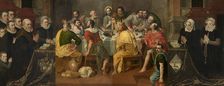 The Last Supper and Dutch patrons, 1575. Creator: Adriaen Thomasz Key