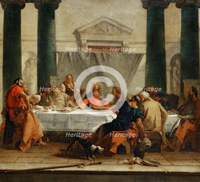 The Last Supper. Artist: Tiepolo, Giambattista (1696-1770)