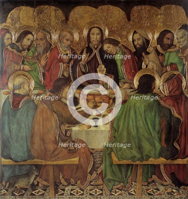 The Last Supper. Artist: Huguet, Jaume (1412-1492)
