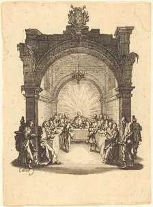 The Last Supper, c. 1624/1625. Creator: Jacques Callot