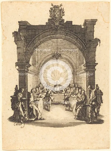 The Last Supper, c. 1624/1625. Creator: Jacques Callot.
