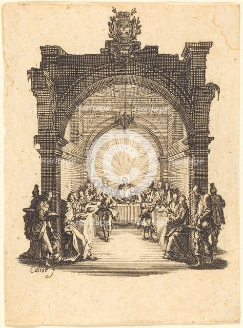 The Last Supper, c. 1624/1625. Creator: Jacques Callot.