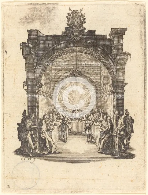 The Last Supper, c. 1624/1625. Creator: Jacques Callot.
