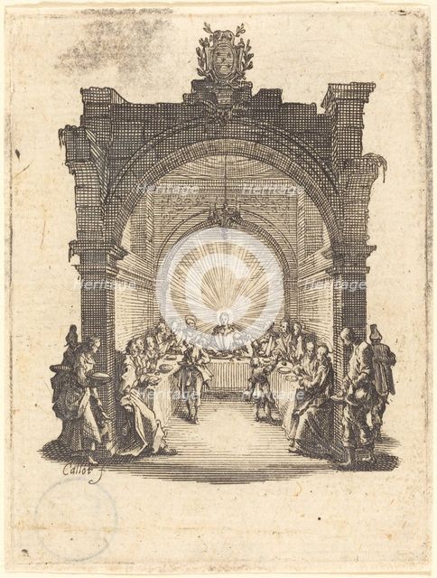The Last Supper, c. 1624/1625. Creator: Jacques Callot.