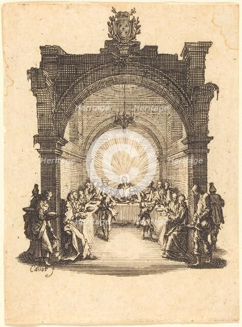 The Last Supper, c. 1624/1625. Creator: Jacques Callot.