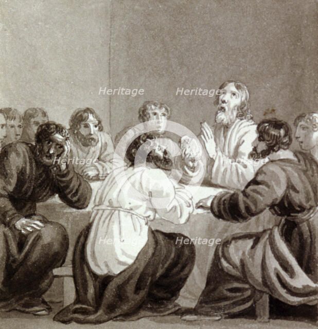 'The Last Supper', c1810-c1844. Artist: Henry Corbould 