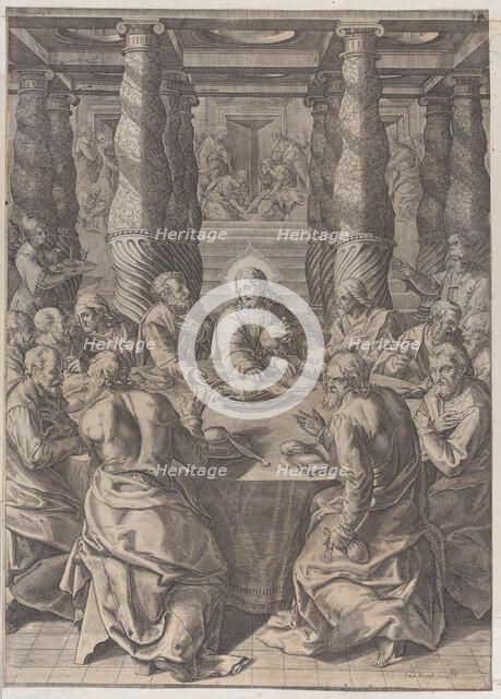 The Last Supper, ca. 1580. Creator: Giovanni Battista Mazza.