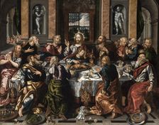 The Last Supper, ca 1588. Creator: Vázquez, Alonso (c. 1540-1608)