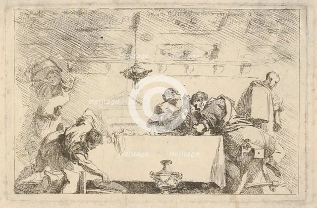 The Last Supper, ca. 1761-64. Creator: Jean-Honore Fragonard.