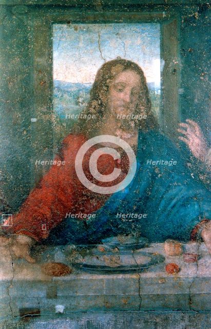 'The Last Supper', Detail, 1495-1498. Artist: Leonardo da Vinci