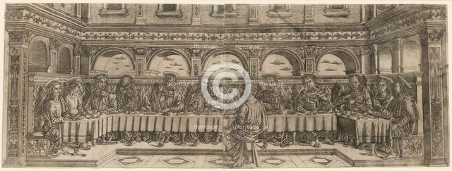 The Last Supper (pair), about 1500. Creator: Lucantonio degli Uberti (Italian).