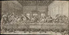 The Last Supper, with a Spaniel, ca. 1500. Creator: Giovan Pietro Birago